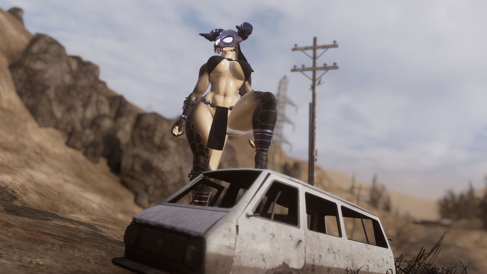 Deathclaw Saurus Texture + Skull Mask