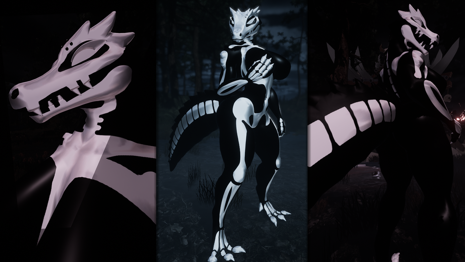 Skeleton Body Painting Kroxigor Decal