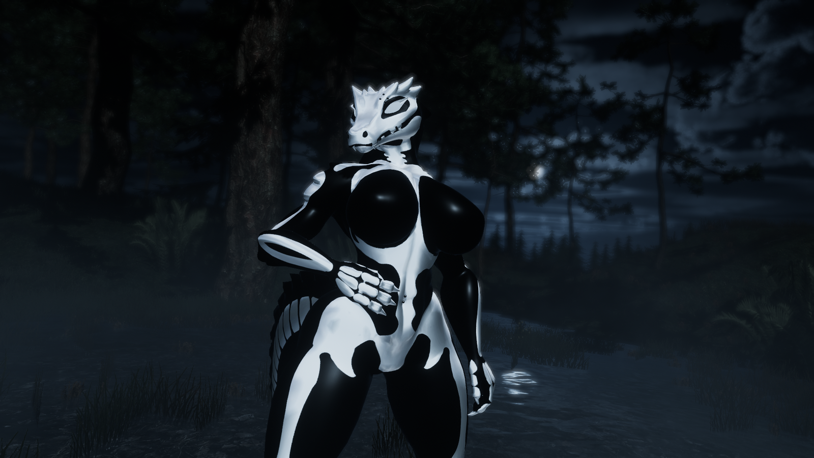 Skeleton Body Painting Kroxigor Decal