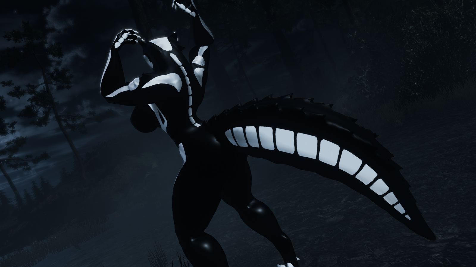 Skeleton Body Painting Kroxigor Decal