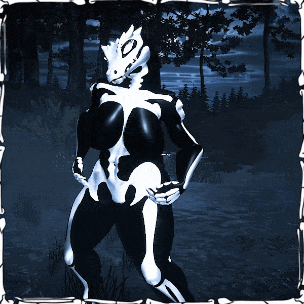 Skeleton Body Painting Kroxigor Decal