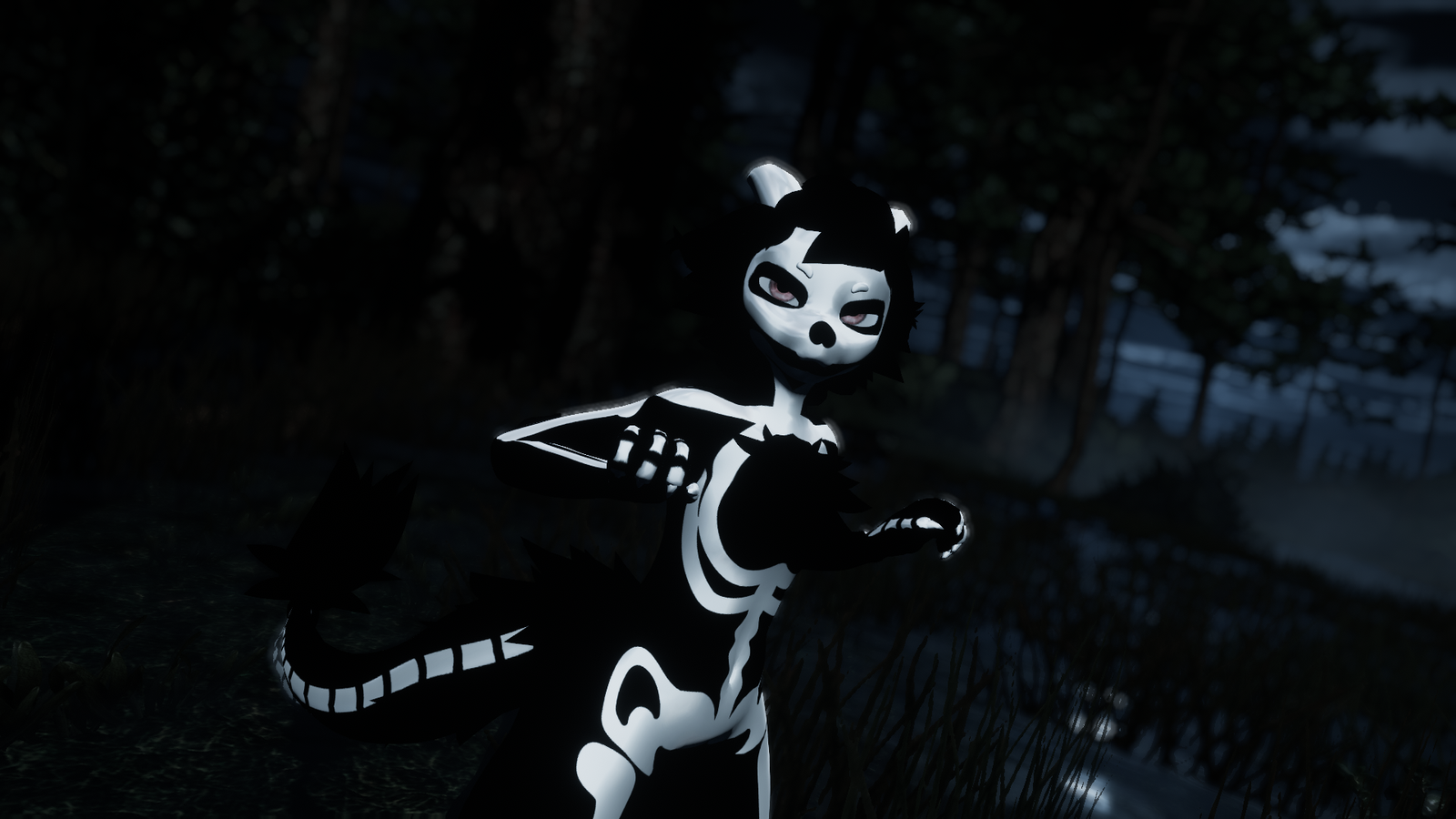 Skeleton Body Painting Delphy Kobo Decal