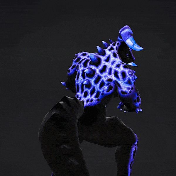 Radioactive Male Deathclaw Decals & Emission