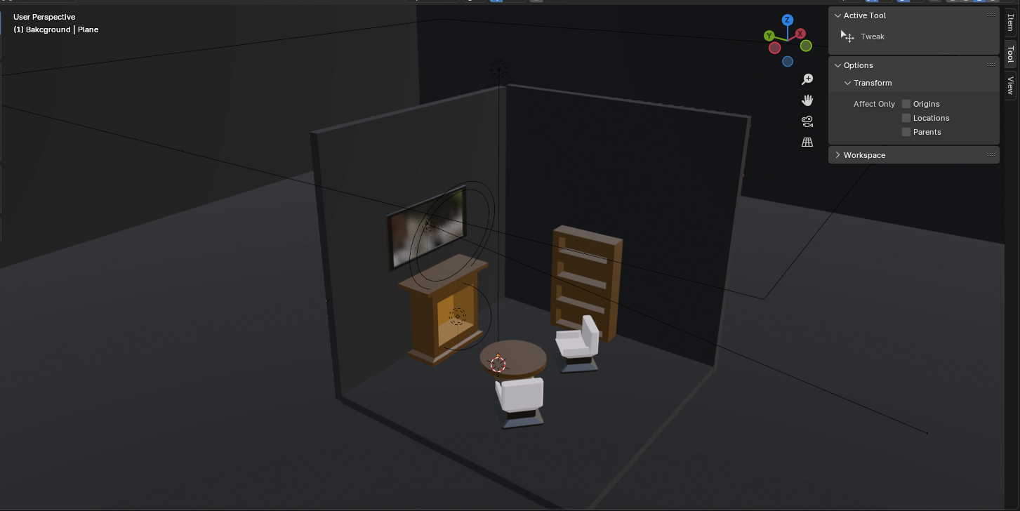 Simple Room ready for use