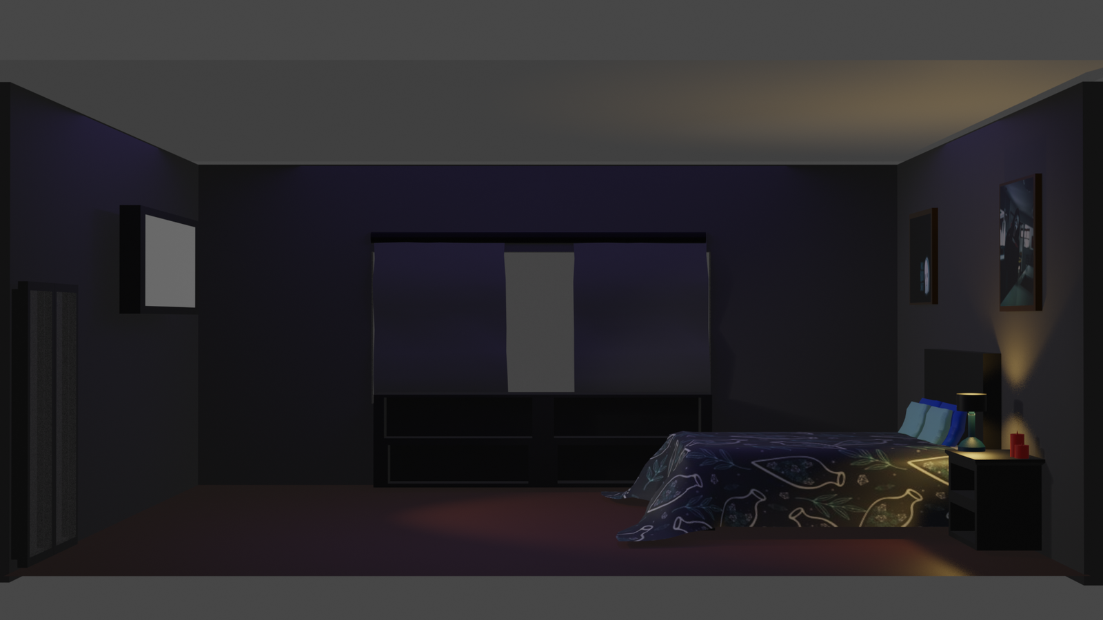 Simple Bedroom Scene