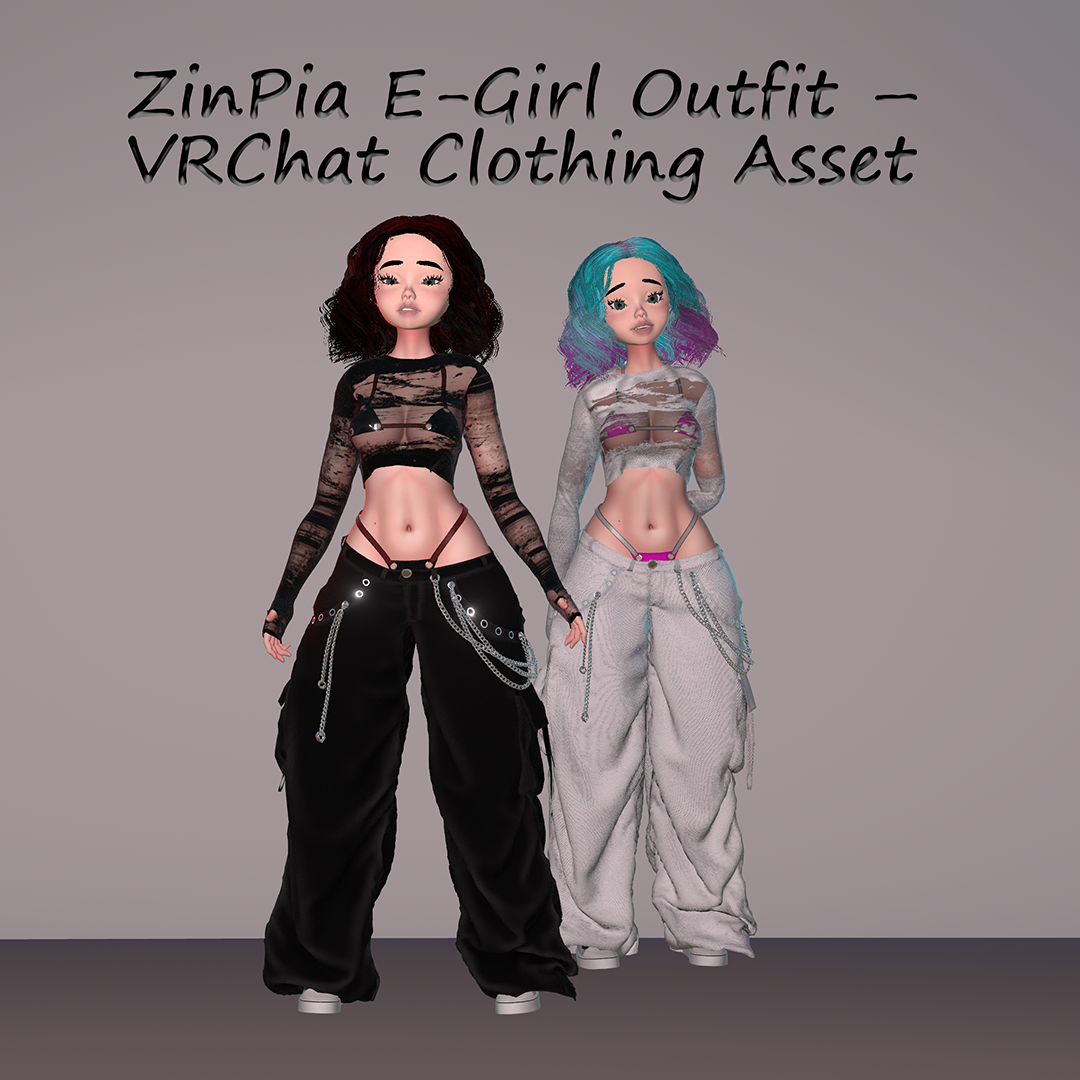ZinPia E-Girl Outfit — VRChat Clothing Asset