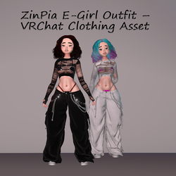 ZinPia E-Girl Outfit — VRChat Clothing Asset
