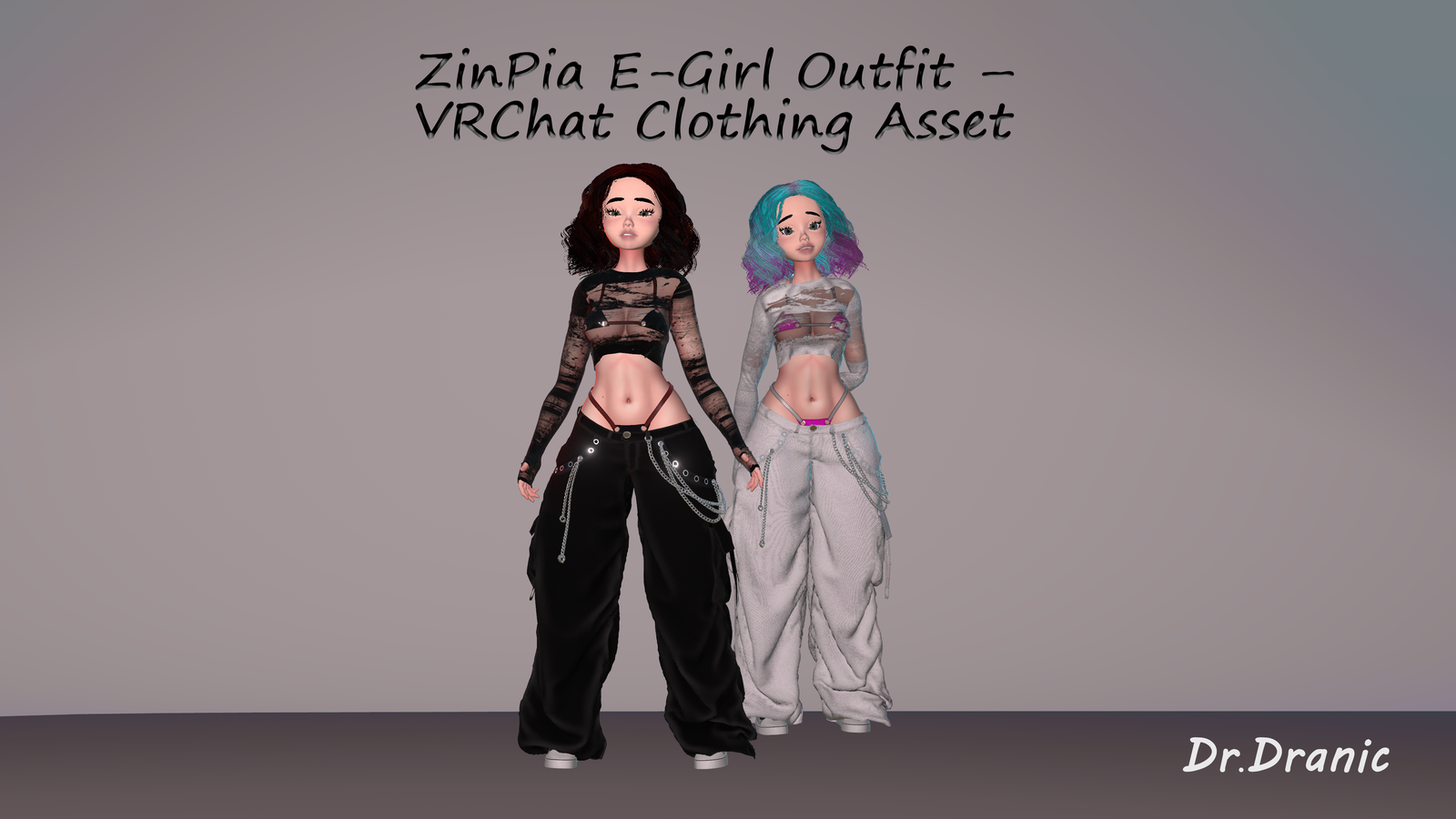 ZinPia E-Girl Outfit — VRChat Clothing Asset