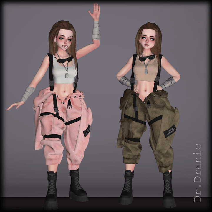 Grunge Worker Set for ZinPia E-girl