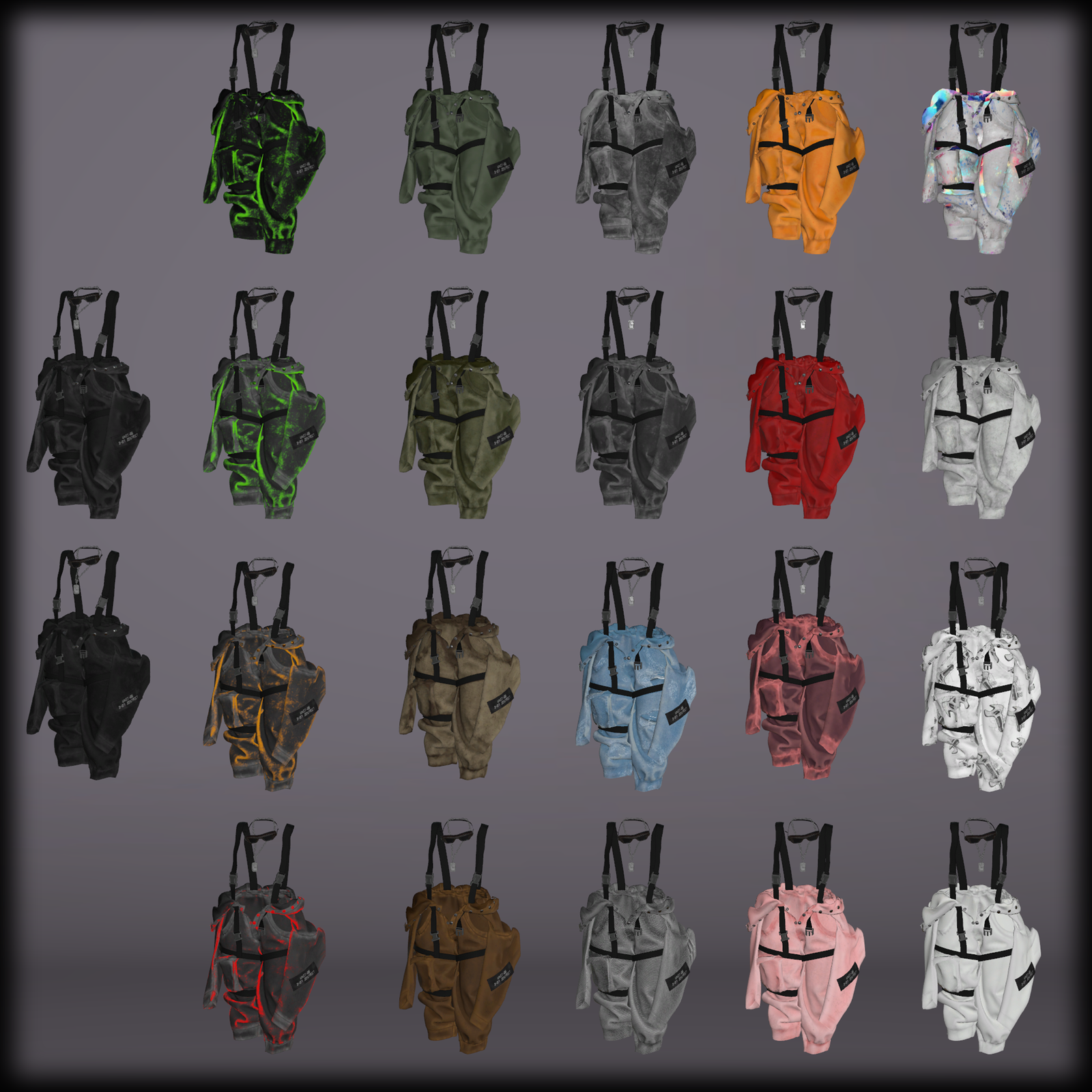 Grunge Worker Set for ZinPia E-girl