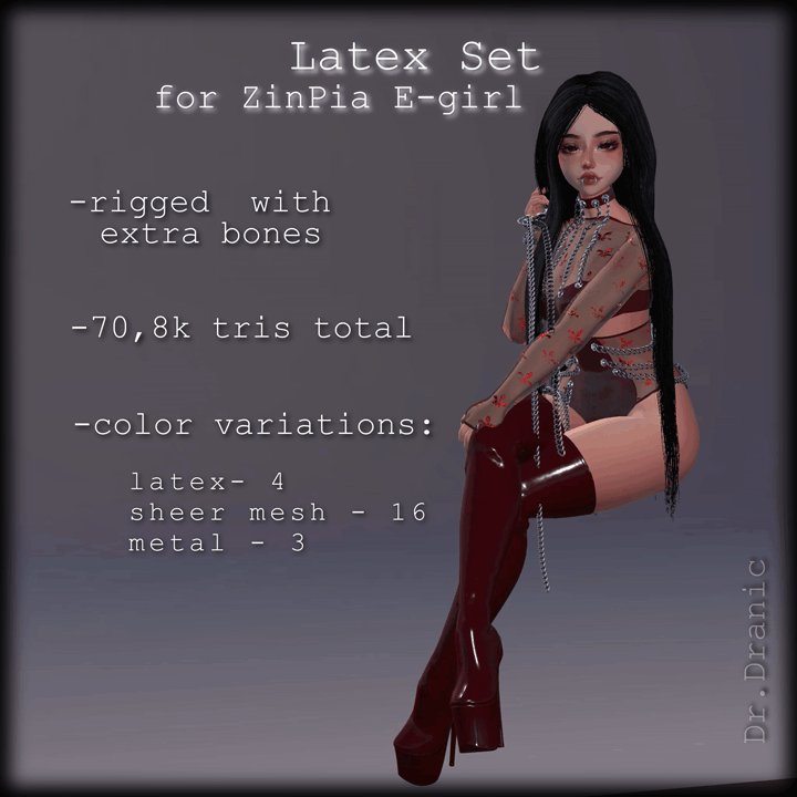 Latex Set for ZinPia E-girl