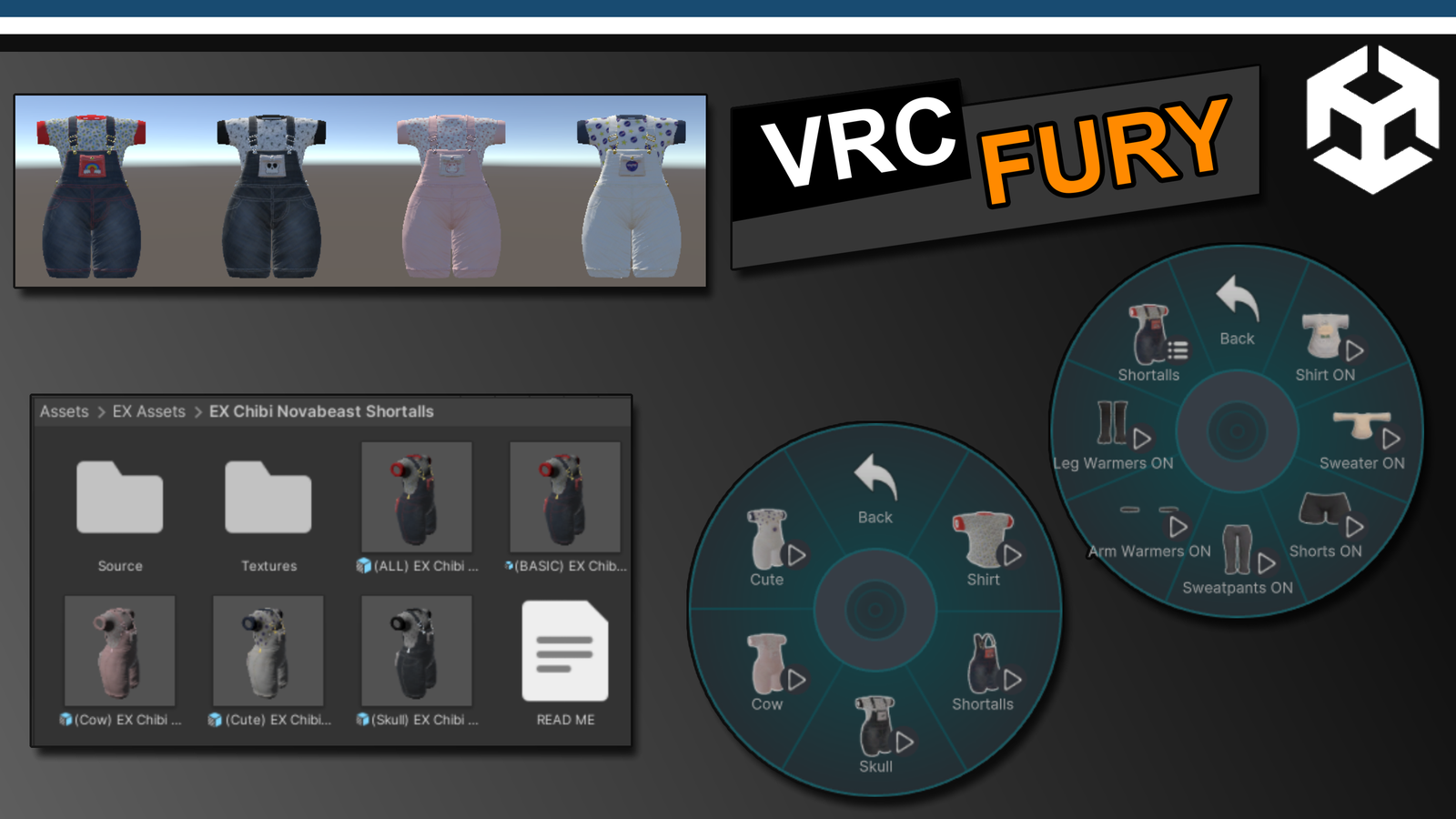 EX Chibi Novabeast Shortalls