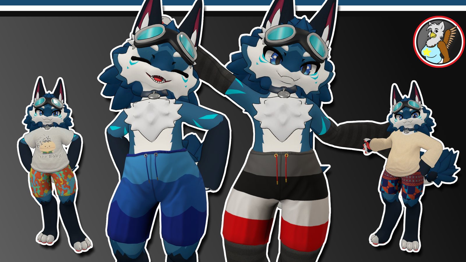 Chibi Novabeast Swim Trunks