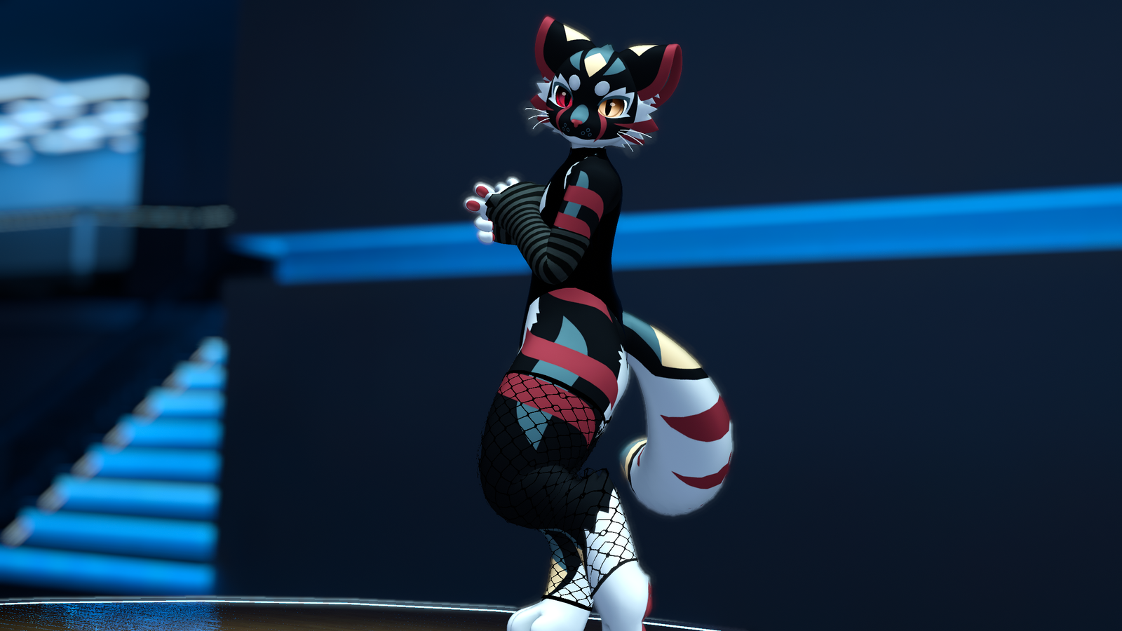 Bodysuit Mesh Dark Fit for Mayu