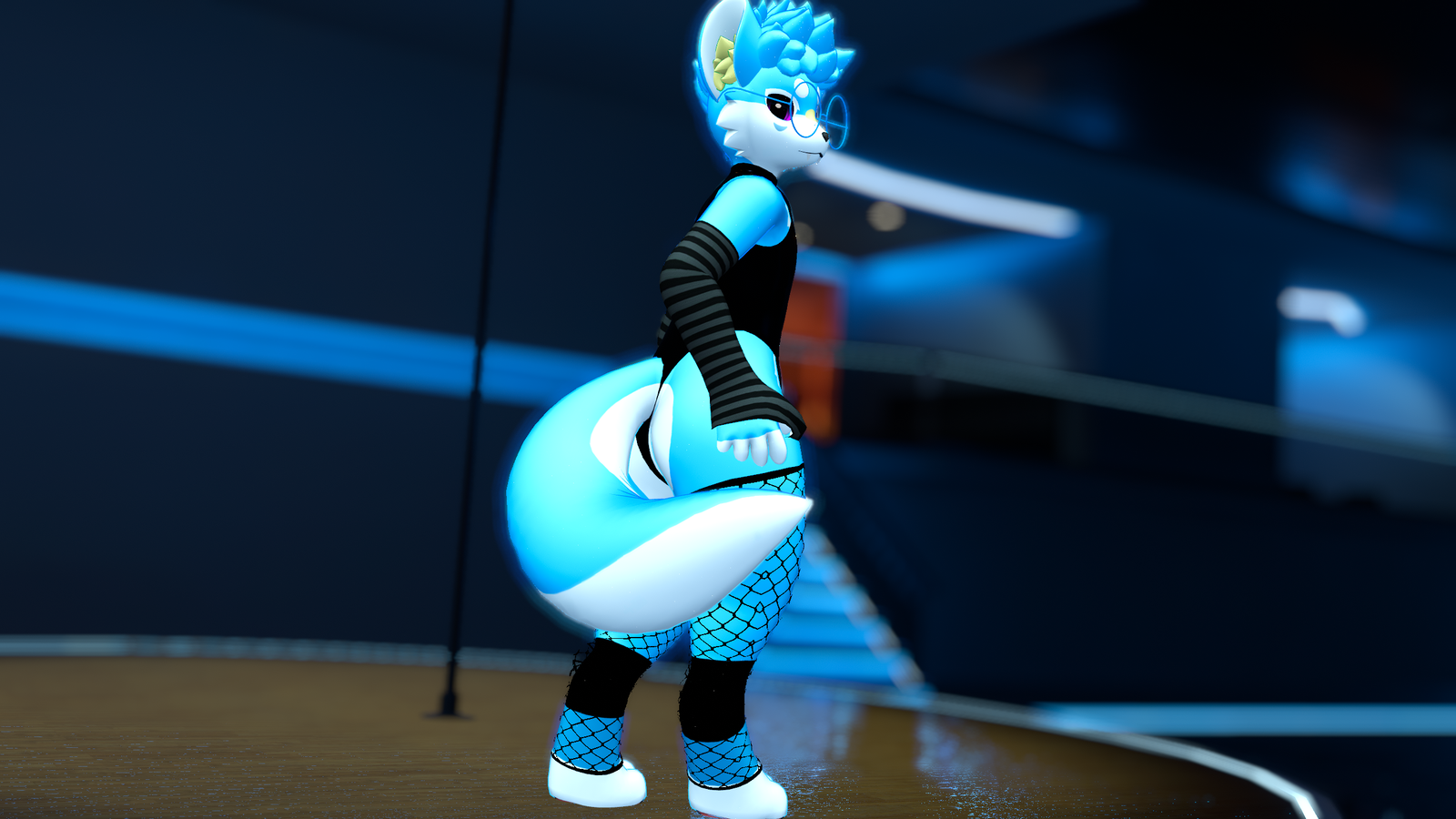 Bodysuit Mesh Dark Fit for Mayu