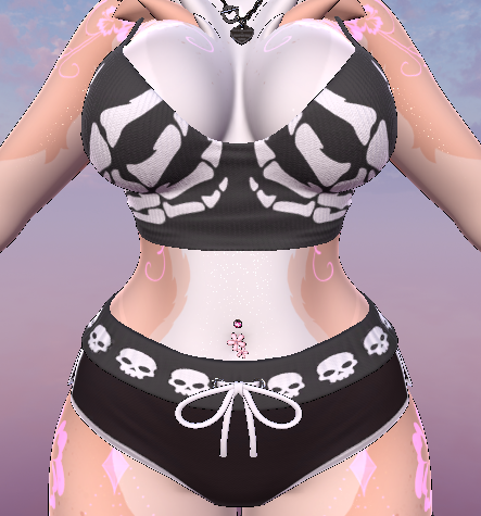 Skeleton shirt and shorts