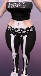Bone tube top and pants