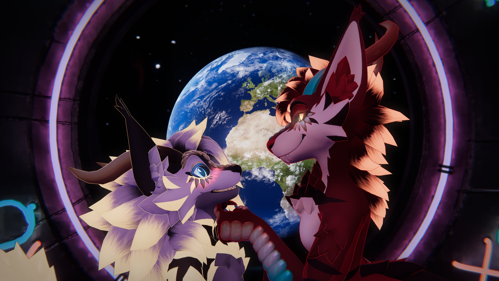 Nyxian - A Fluffy Dragon VRChat Avatar