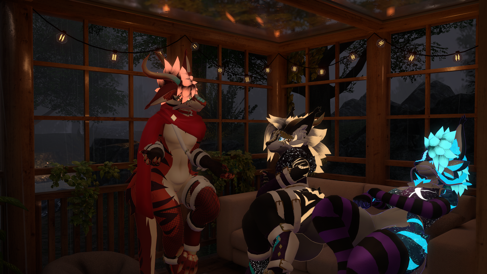 Nyxian - A Fluffy Dragon VRChat Avatar