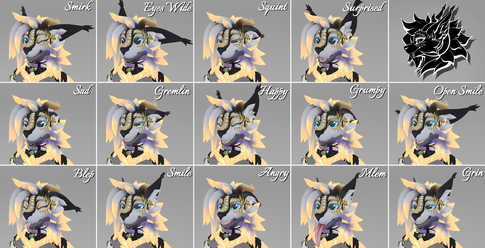Nyxian - A Fluffy Dragon VRChat Avatar