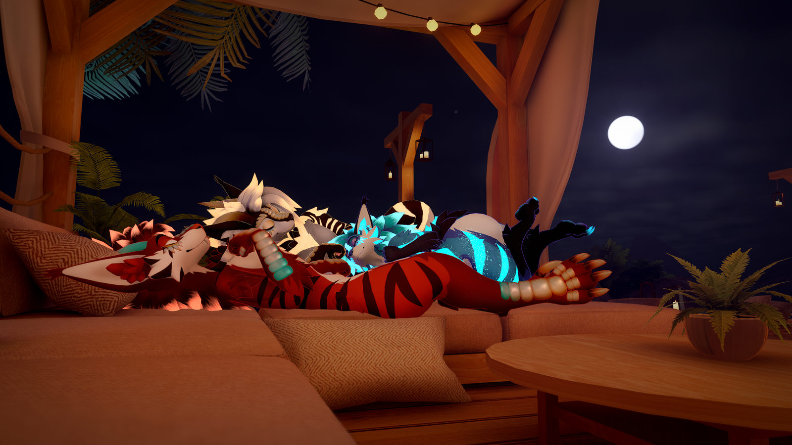 Nyxian - A Fluffy Dragon VRChat Avatar