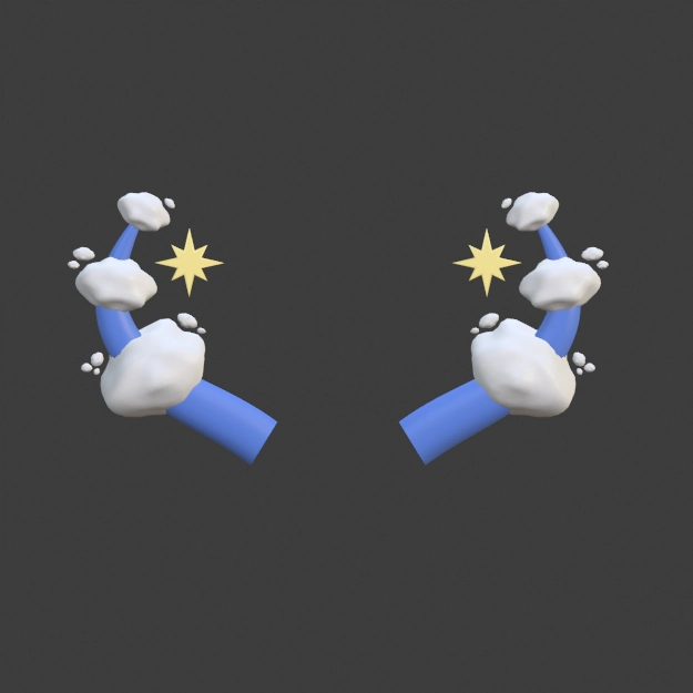 Star Cloud Tail and Horns