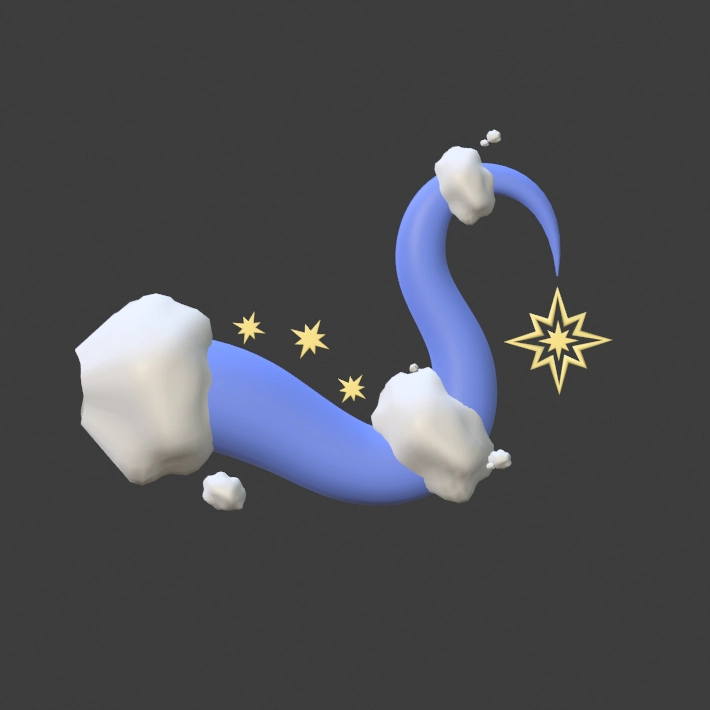 Star Cloud Tail and Horns