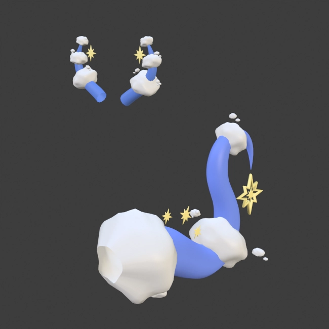 Star Cloud Tail and Horns