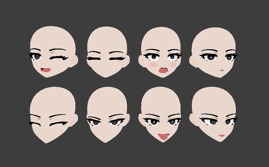 B.E's Female And Femboy Head