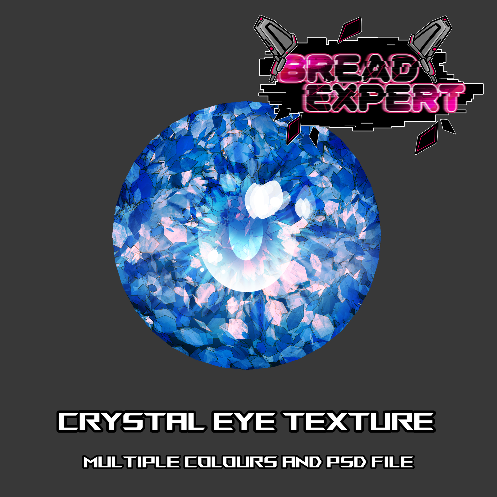 Crystal Eye Texture | Multiple Colours + PSD File