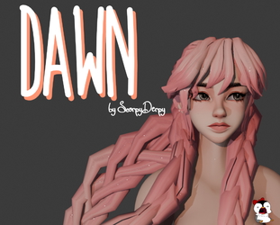 Dawn- Stylized Female Head