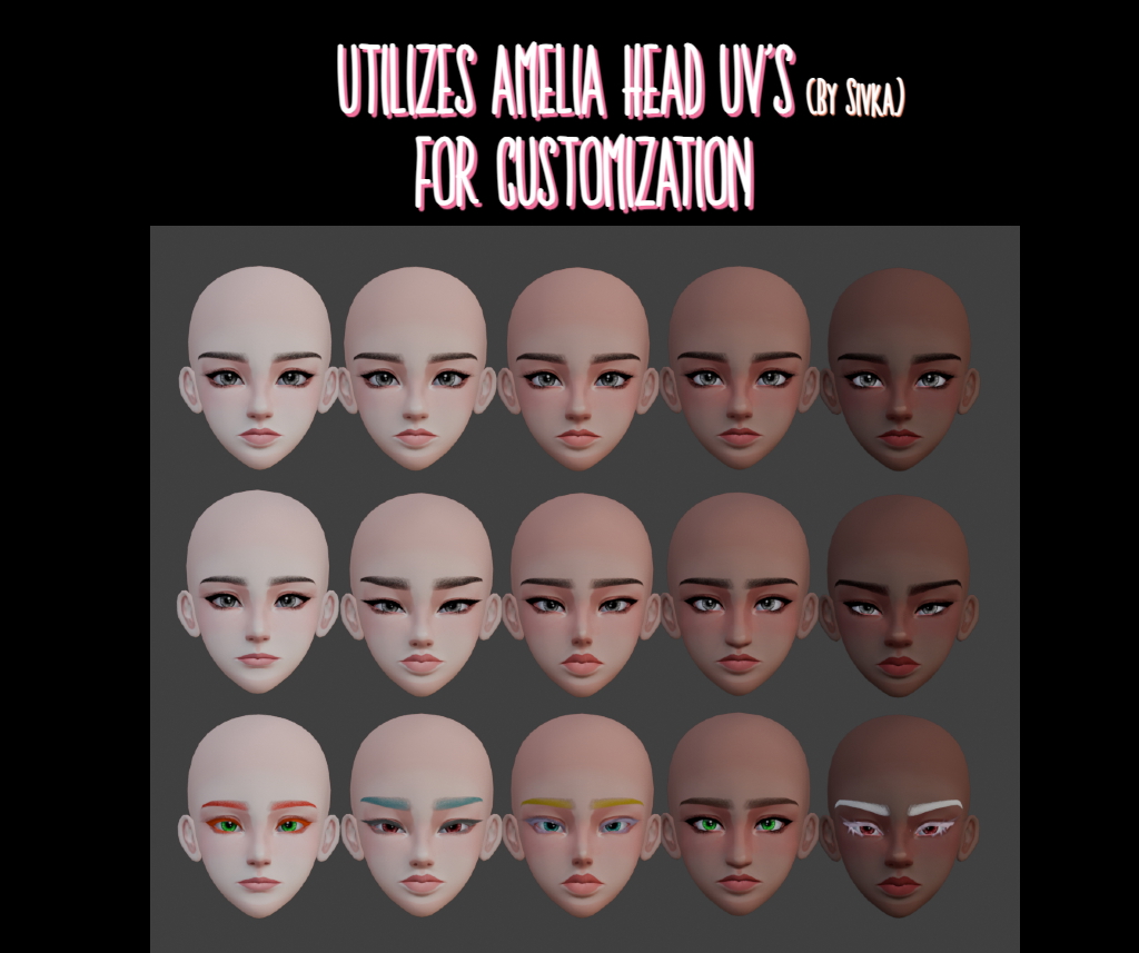 Dawn- Stylized Female Head