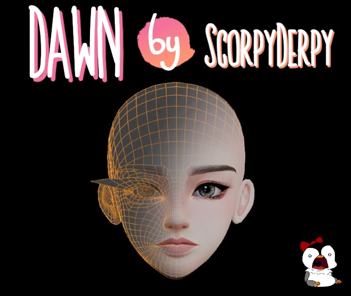 Dawn- Stylized Female Head