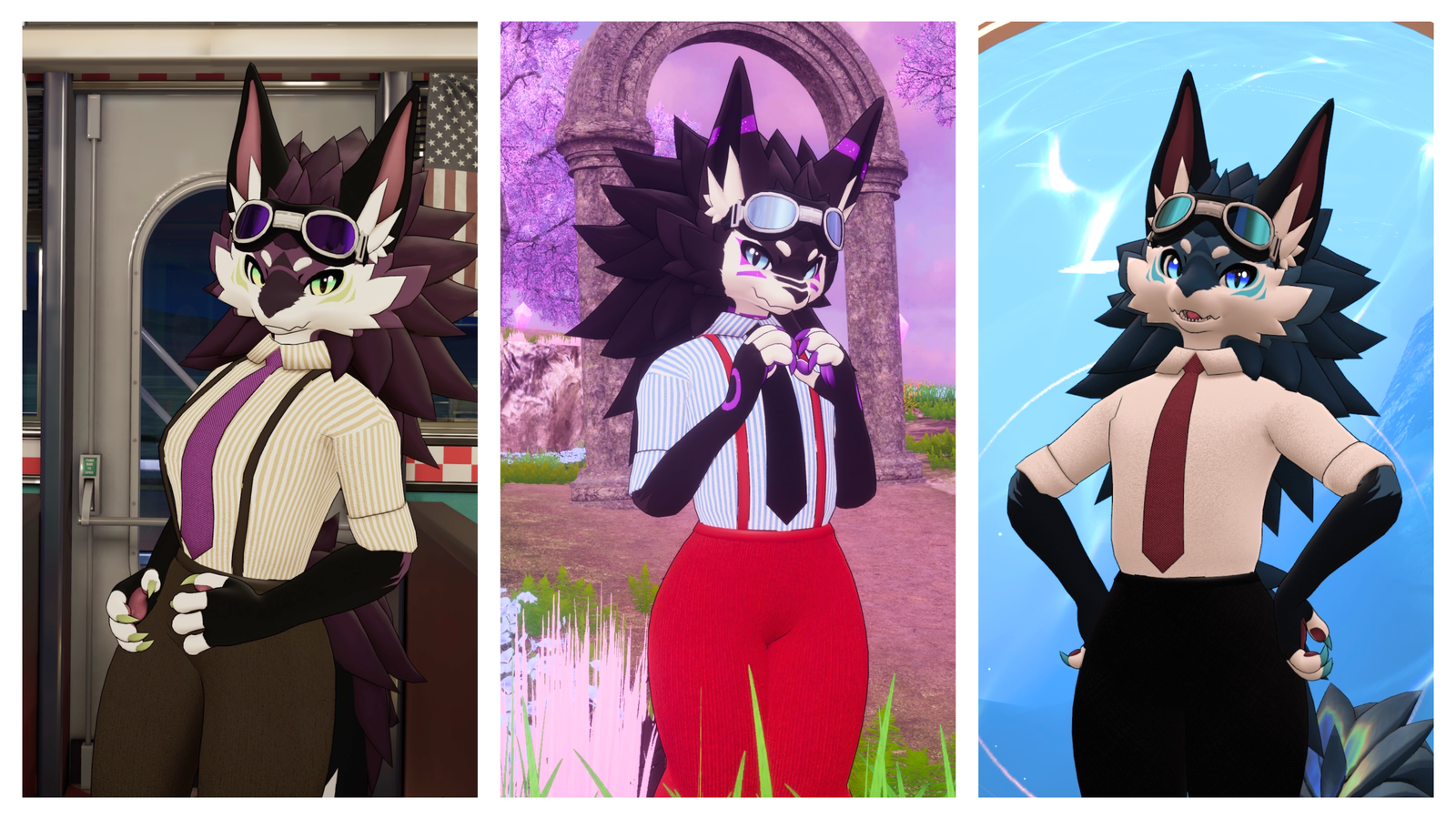 Suspenders Set Outift for Novabeast