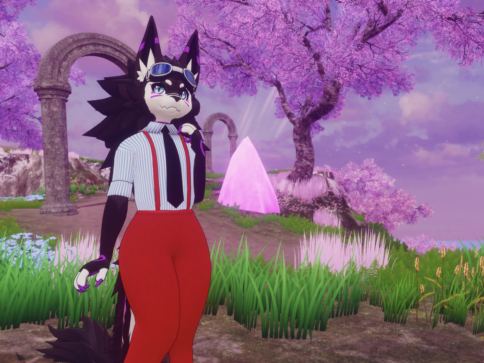 Suspenders Set Outift for Novabeast