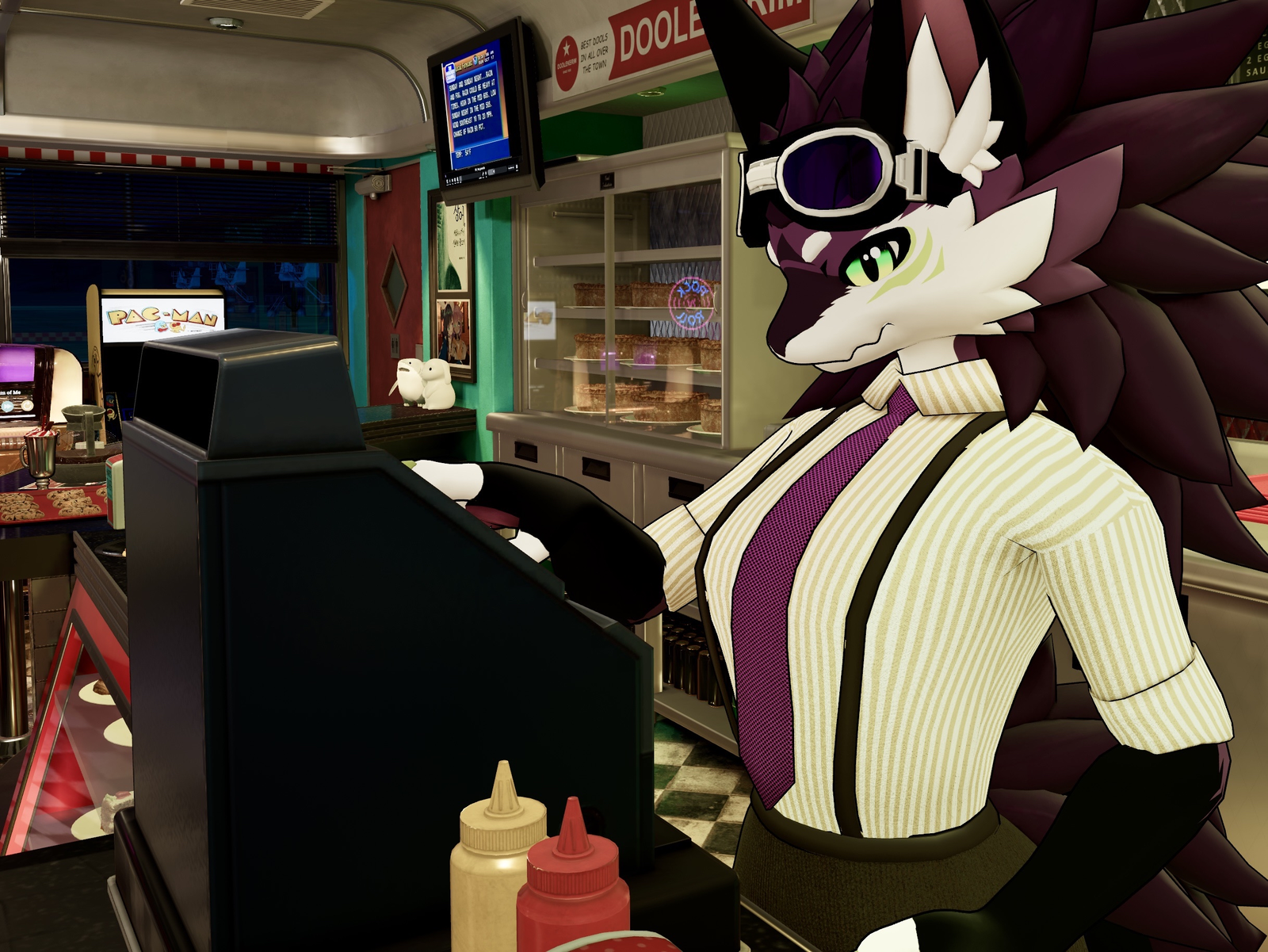 Suspenders Set Outift for Novabeast