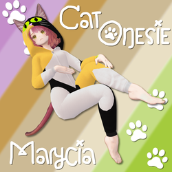 Marycia Cat Onesie - マリシア 猫着ぐるみ