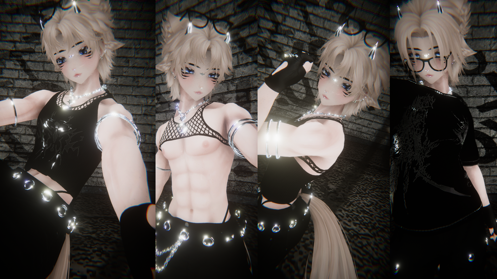 `riley' ~ neko, matching male version to kat [PC/Q, face tracking, gogo, SFW only]