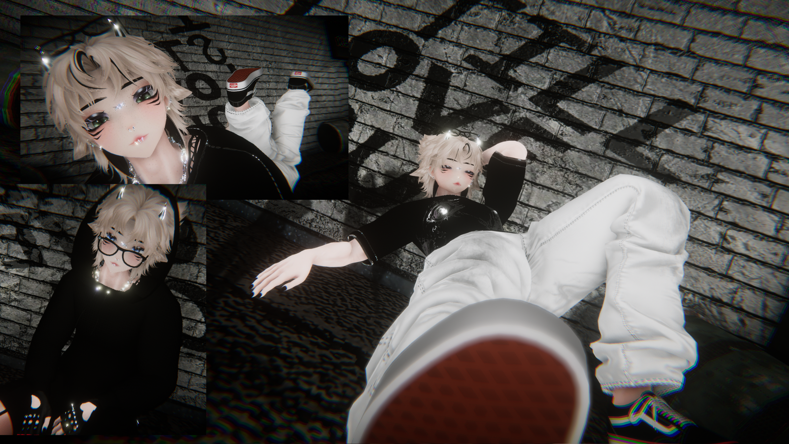 `riley' ~ neko, matching male version to kat [PC/Q, face tracking, gogo, SFW only]
