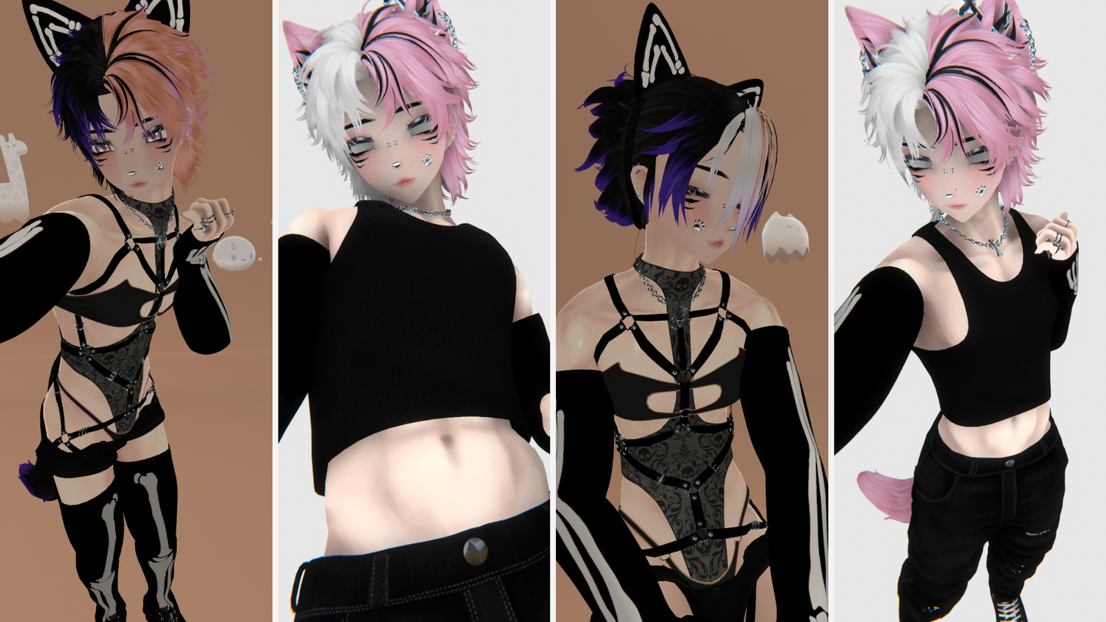 `Skelly Riley` ~ halloween neko [PC/Q, SFW only, FT, gogo]