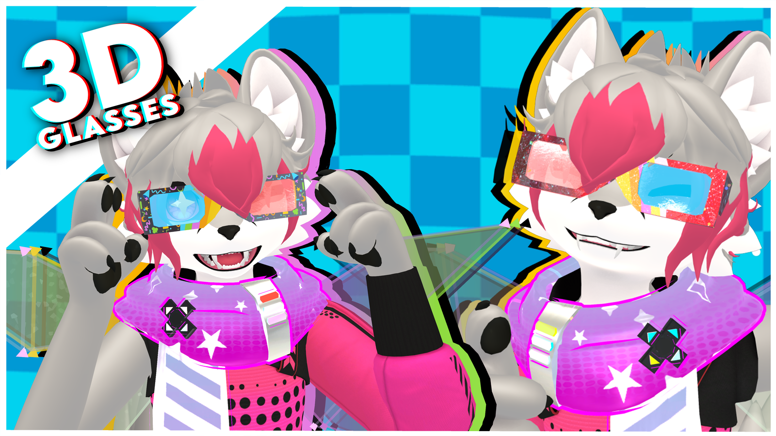 FREE: Nyxie's Retro Glasses - (Furality ULTRA)