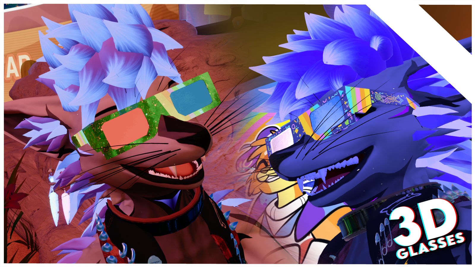 FREE: Nyxie's Retro Glasses - (Furality ULTRA)