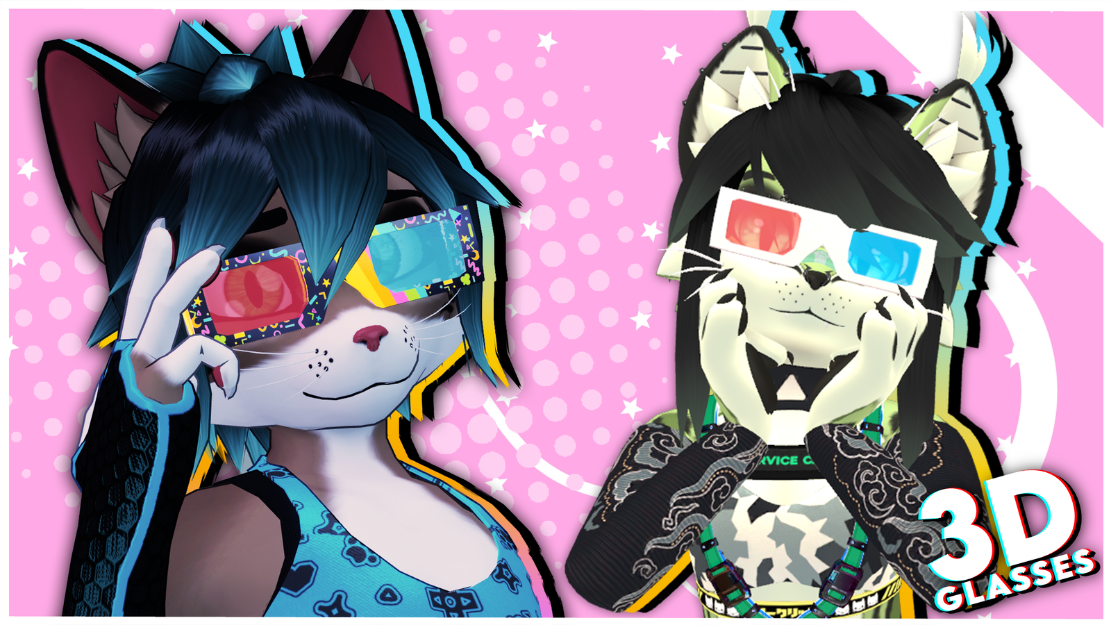 FREE: Nyxie's Retro Glasses - (Furality ULTRA)