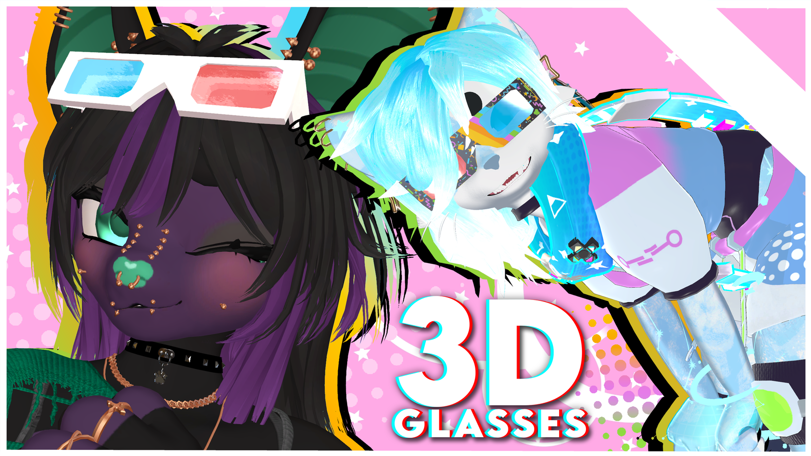FREE: Nyxie's Retro Glasses - (Furality ULTRA)