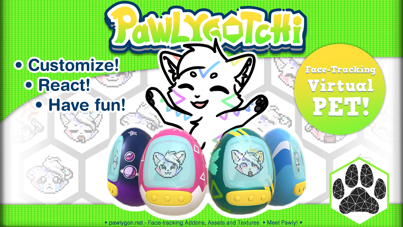 Pawlygotchi - Face-Tracking Virtual Pet 