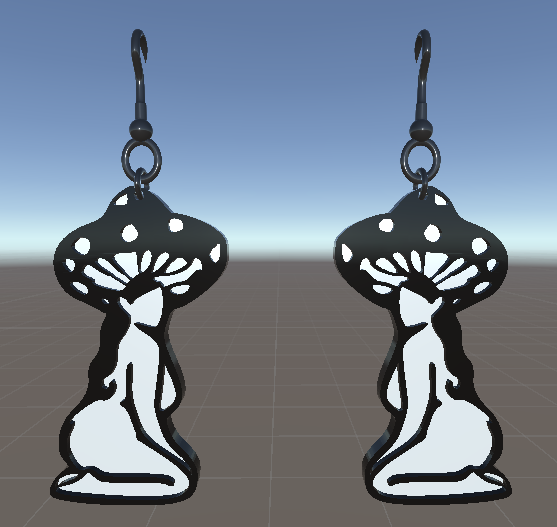 Mushroom Girl Earrings