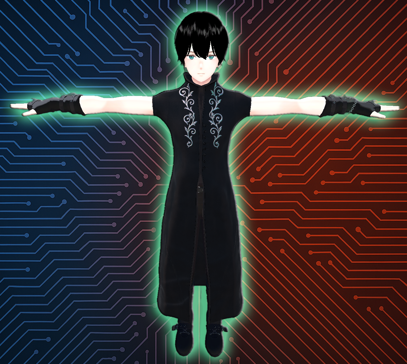 Semi-Gothic Coat for Avatars