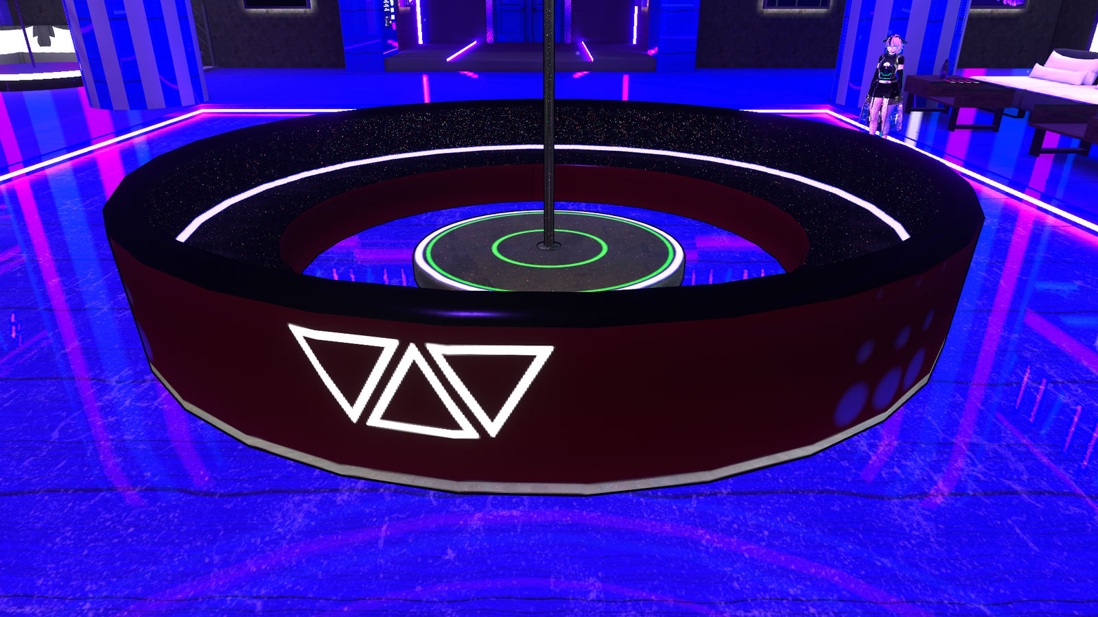 Spwanable Dance Pole With Sofa