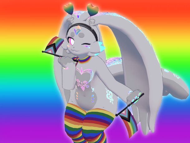Rainbow Heart Pride - Carbuncle Texture