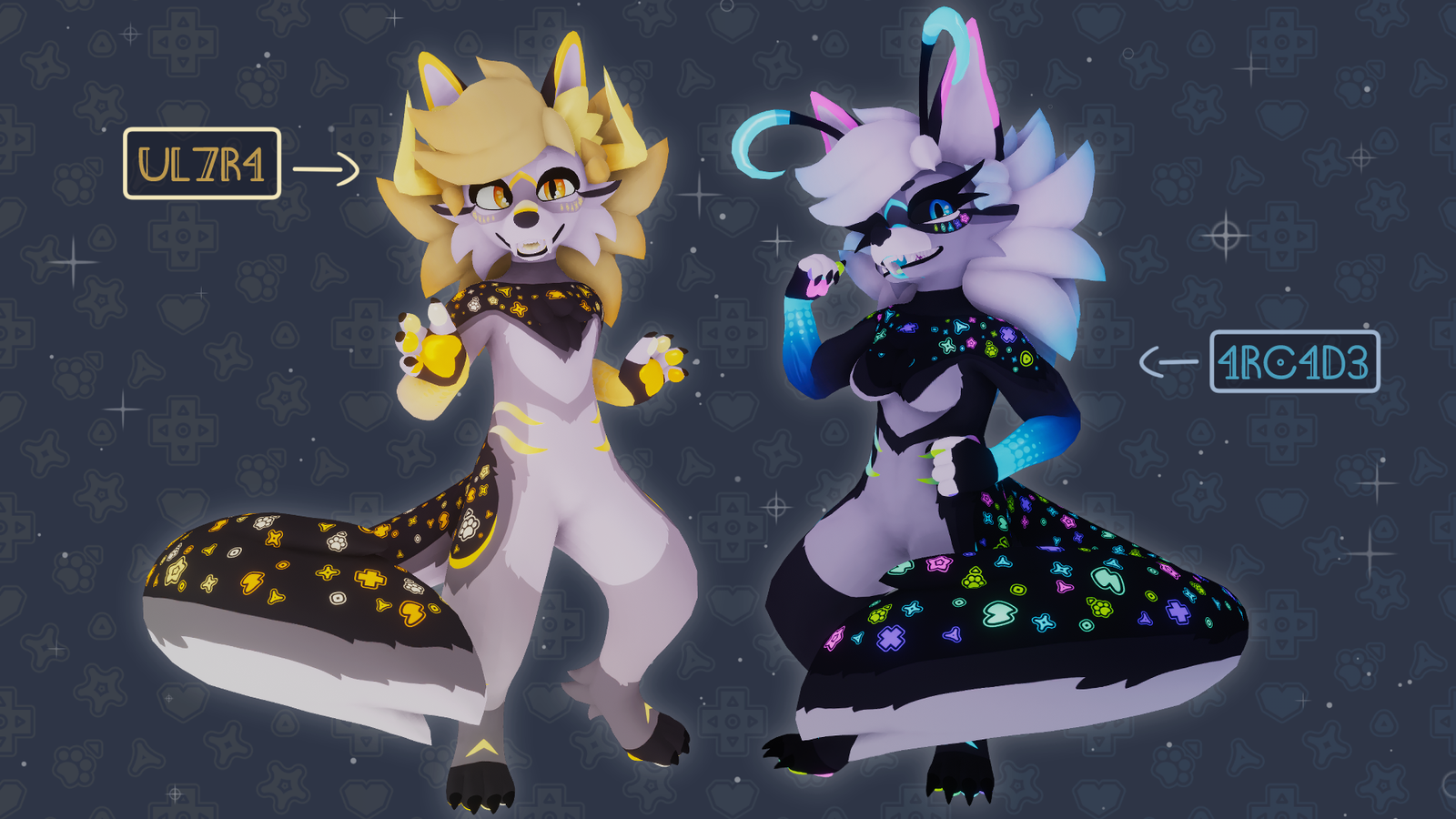 Ultra Moontal Duo {VRChat Avatar Texture}